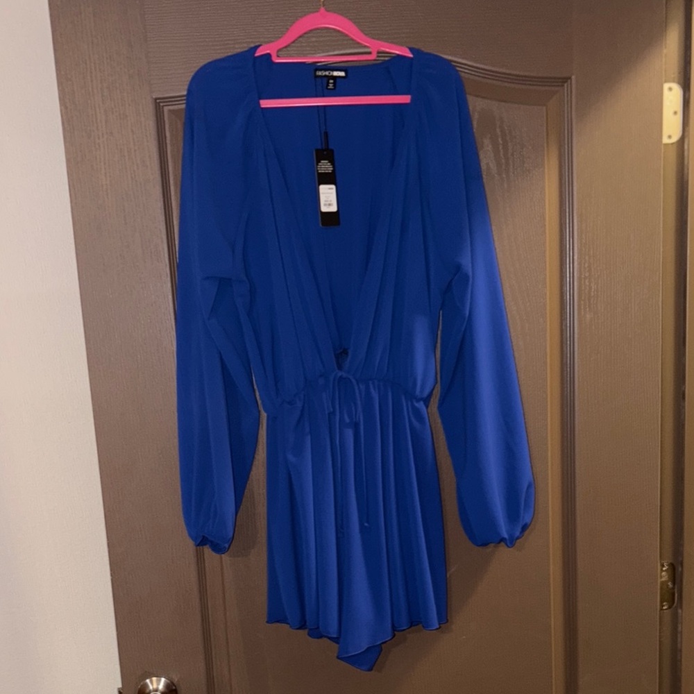 Fashion Nova Royal Blue Romper